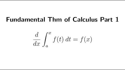 Proof of Fundamental Theorem of Calculus Part 1