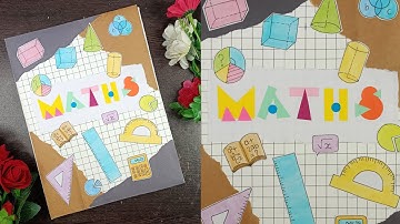 Easy math project file decoration idea.  Math Practical file, notebook, scrapbook decoration idea.