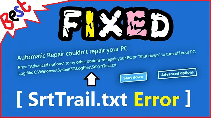 SrtTrail.txt Windows 10 FIX | How to Fix C /Windows/System32/LogFiles/srt/SrtTrail.txt