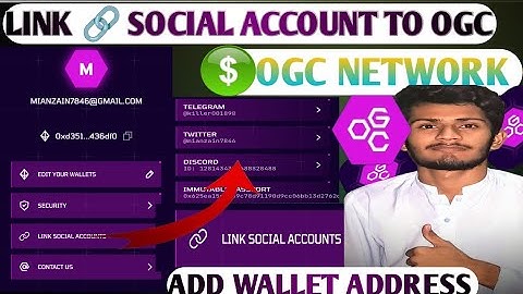 How to add wallet address in OGC ⛏️| How to complete social media task in OGC🔗OGC kyc verification✅