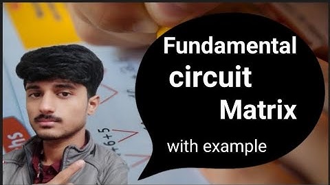 Fundamental circuit matrix with examples tree data structure