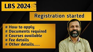 LBS 2024, Registration details