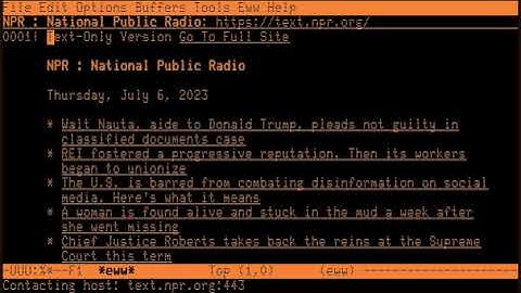 Browsing the Web with Emacs