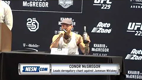 Conor McGregor leads "F*** the Jameson Brothers" c...