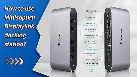 How To Connect DS808 4k@60hz Displaylink Docking Station For MacBook/iMac/Mac mini (M1/M2)?