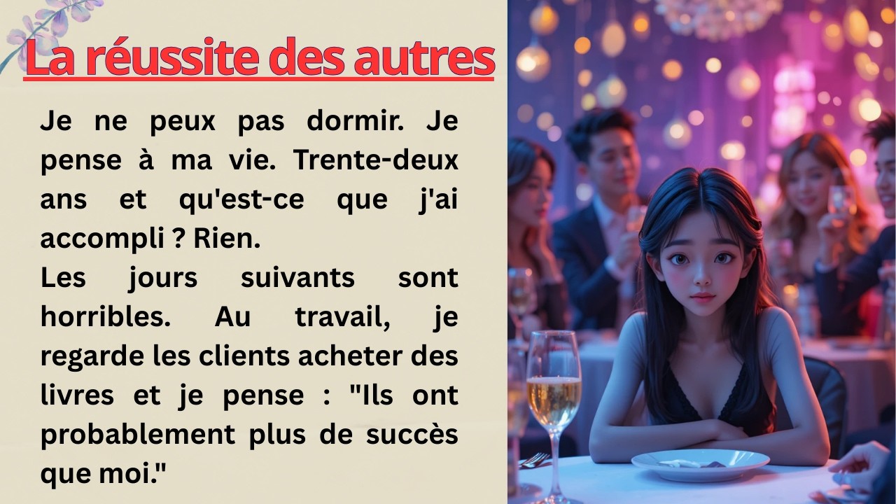 💚 Short French Story for Beginners | La réussite des autres | Improve your French Naturally