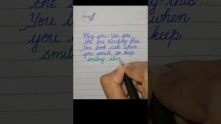 Cursive English Handwriting #shorts