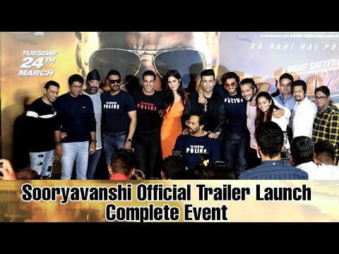 Sooryavanshi  Official Trailer Lauinch  Akshay K Ajay D Ranveer S Katrina K  Rohit Shetty