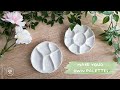 How to make diy art palettes for painting with air dry clay