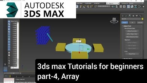 3ds max Tutorials for beginners part-4, Array in Hindi