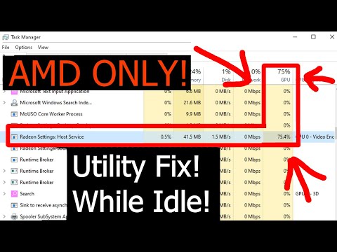 How to Fix High Utility Usage on (AMD) GPU When Idle!!!