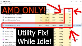 How to Fix High Utility Usage on (AMD) GPU When Idle!!! Net Worth