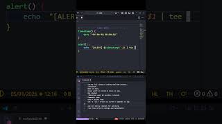 Bash Security Alerts | Display & Log Threats in Real-Time #linux #automation #coding #bashscripting