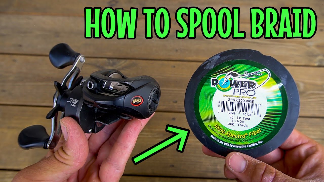 How To Put Line On A BAITCASTER FISHING Reel. 