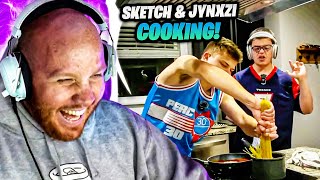 TIMTHETATMAN REACTS TO SKETCH AND JYNXZI COOKING