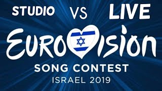 Studio vs Live ( eurovision 2019)|rafa's play !