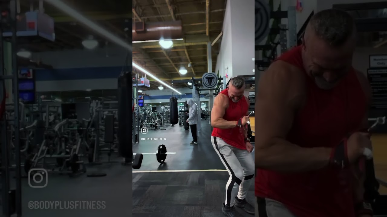 One arm lateral tricep extensions on the cable crossover machine is a great way to isolate the trice