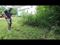 FREE lawn clean up for SCHOOL TEACHER on SWAMPY OVERGROWN yard.