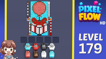 Pixel Flow Level 179 Solution Walkthrough