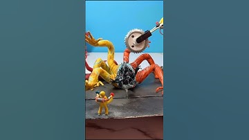 I made DOEY BOSS FIGHT SCENE with POLYMER CLAY #polymerclay #poppyplaytime #doey