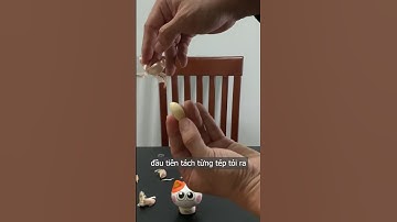 đây là cách để bạn tách vỏ tỏi nhanh một cách dễ dàng đơn giản - #mẹovặt vặt bóc vỏ tỏi 😛