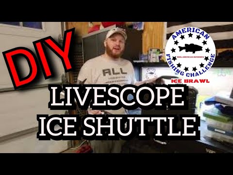 Budget DIY Livescope Ice Fishing Shuttle 