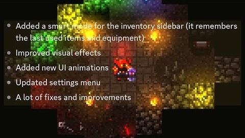 [Caves Roguelike Update  Report] Sidebar, UI and Visual improvements