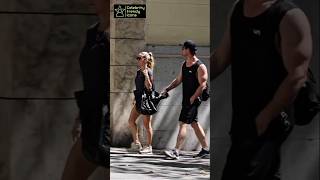 Chris Hemsworth walks with Wife Elsa Pataky coming for an Event😍♥️ #chrishemsworth #elsapataky