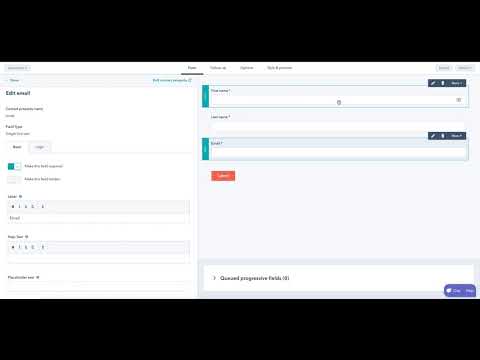 Progressive Form Step 1 - Setup Hubspot