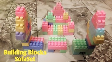Making Of Sofa SetsWith Building Blocks|Blocks for Kids|Building Blocks for children|Rockytoycreator