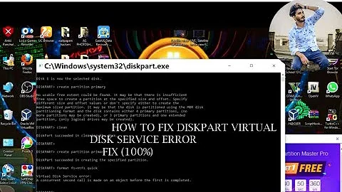 How to Fix Virtual Disk Service Error in CMD(There is not enough usable space for this opreation)