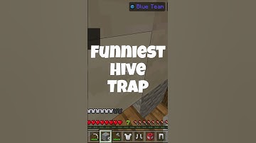 Dumbest The Hive Minecraft Skywars Trap #shorts #minecrafttraps