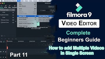 Part 11: How to add Multiple Videos in one screen in Filmora 9 | Use of Split screen in Filmora 9