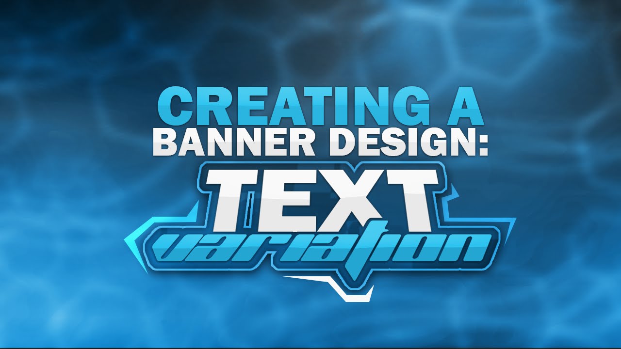  Photoshop  Tutorial  Creating a Banner  Text Variation YouTube