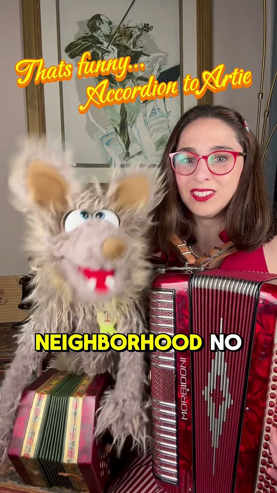 One more accordion joke today from Artie. vintage ventriloquist 