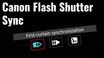 Canon Flash Shutter Sync (First & Second Curtain, & High Speed Sync )- #QuickTip 2