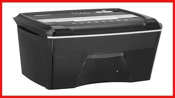 Amazon Basics 12-Sheet Cross-Cut Junk Mail, CD, and Credit Card Shredder with Pullout Basket