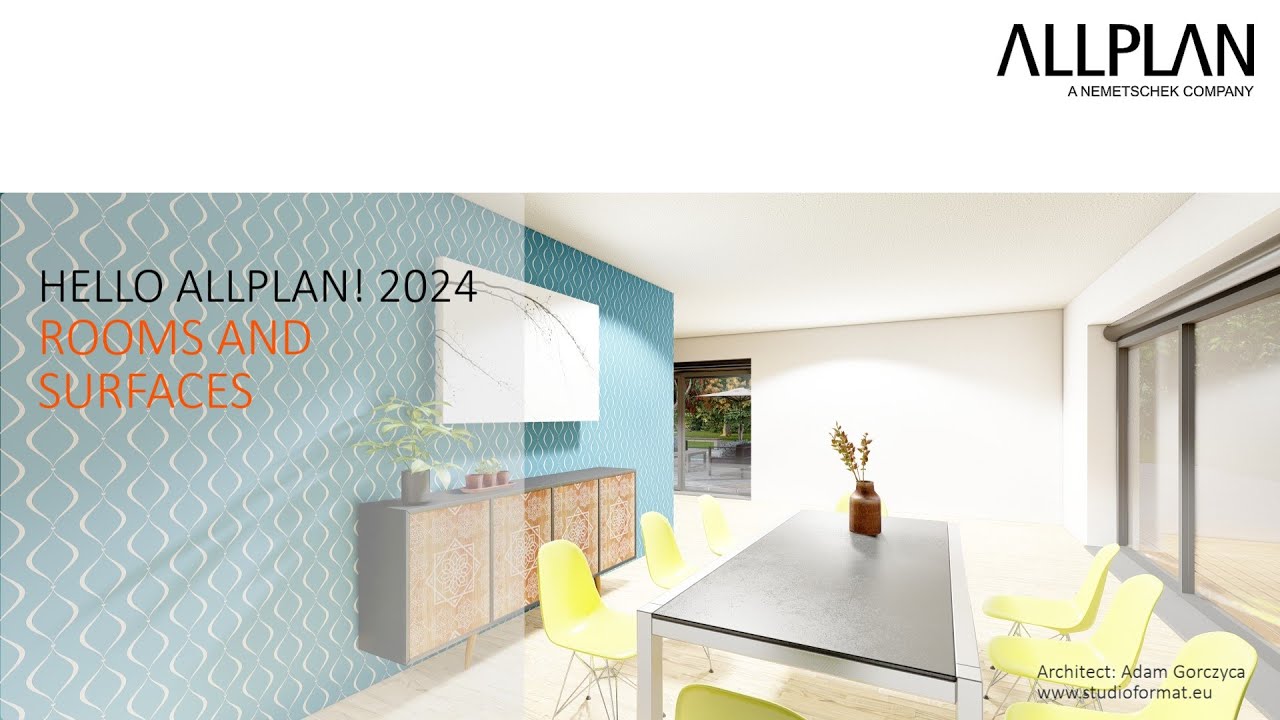 Hello ALLPLAN! 2024 - Rooms and Surfaces - YouTube