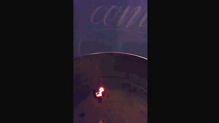 Blowing out candle, slow motion