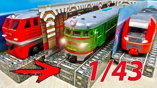 Big Russian trains! Models with light and sound. ENG. SUB.