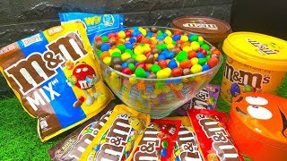 Satisfying ASMR | Yummy M&M Candy Unpacking and Mixing From Chocolate Container