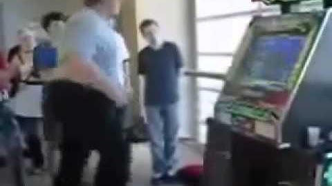 Fat ass passes out after DDR game