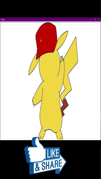 making pikachu from python code - YouTube