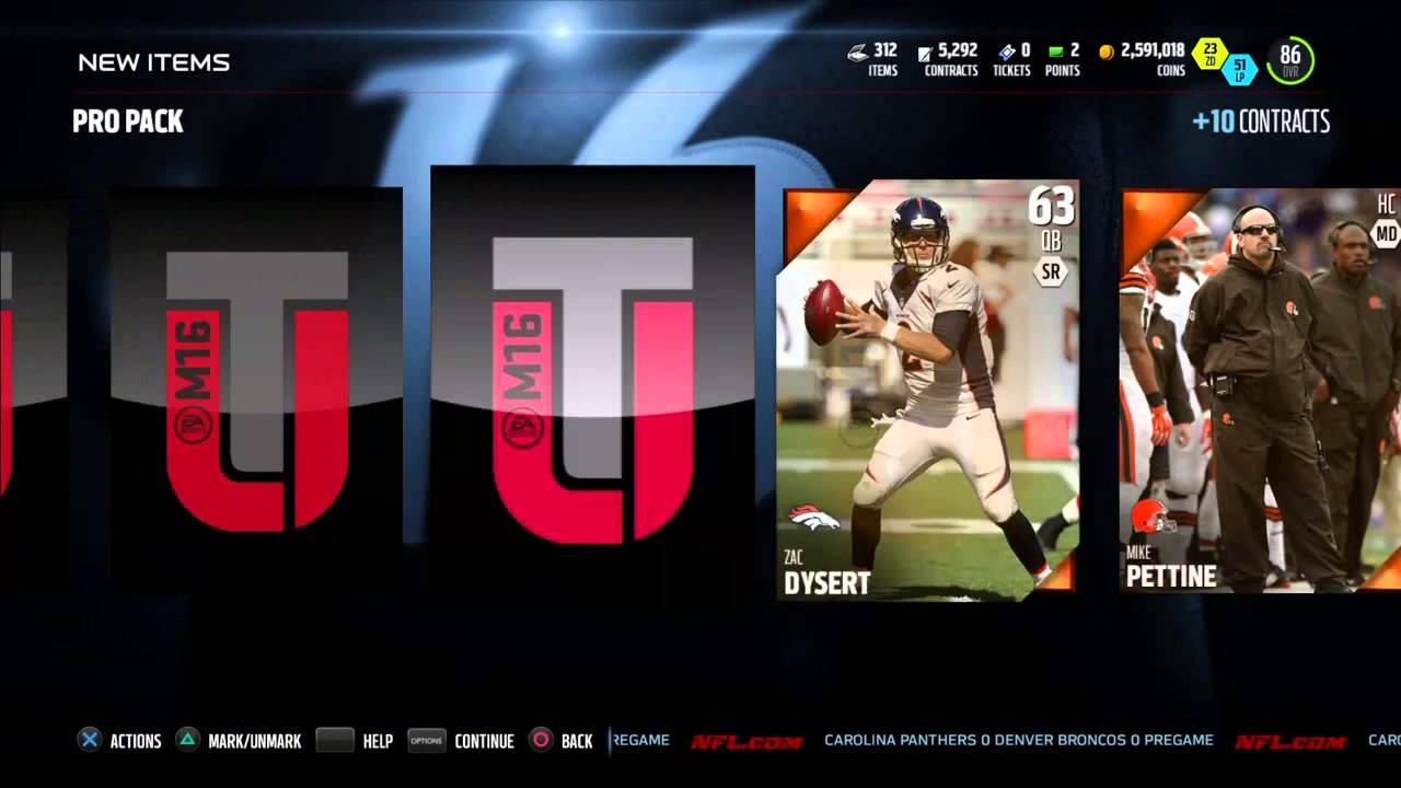 Huge Snipes + Superbowl Packs (Sb Legend Pull?).. 99 Steve Young GamePlay. Madden 16