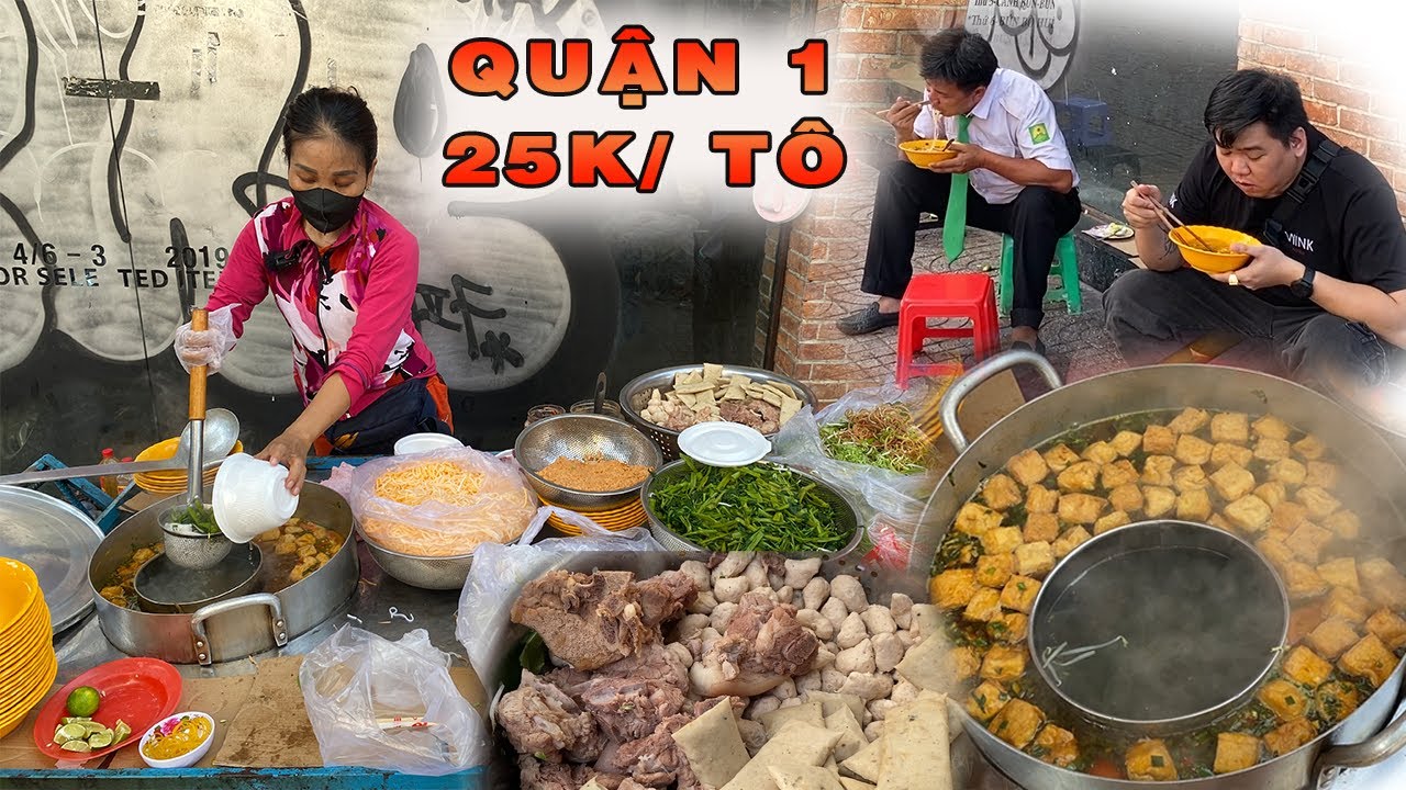 XE BÚN VỈA HÈ Quận 1 Siêu Rẻ NGỒI CHỒM HỔM.