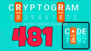 CRYPTOGRAM 481