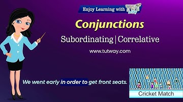 Conjunctions | Subordinating & Correlative Conjunctions | Parts of Speech | Grammar & Spoken English
