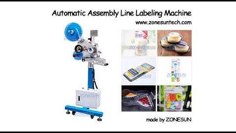 How to use the automatic assembly line labeling machine