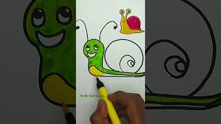 Snail drawing/baby colors/#shorts