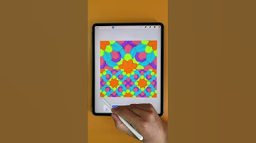 Draw Pattern Background in Procreate #Shorts